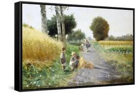 The Young Harvesters-Federico Rossano-Framed Stretched Canvas