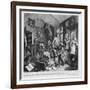 The Young Heir Takes Possession of the Miser's Effects, Plate I from 'A Rake's Progress', 1735-William Hogarth-Framed Giclee Print