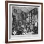 The Young Heir Takes Possession of the Miser's Effects, Plate I from 'A Rake's Progress', 1735-William Hogarth-Framed Giclee Print