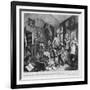 The Young Heir Takes Possession of the Miser's Effects, Plate I from 'A Rake's Progress', 1735-William Hogarth-Framed Giclee Print
