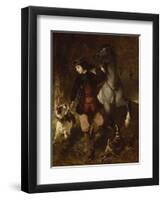 The Young Horseman-Alfred De Dreux-Framed Premium Giclee Print