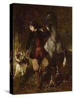 The Young Horseman-Alfred De Dreux-Stretched Canvas