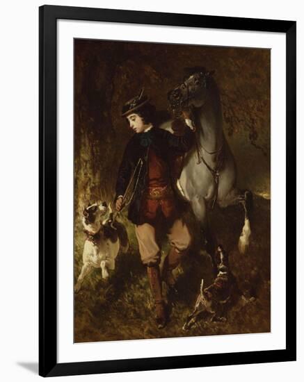 The Young Horseman-Alfred De Dreux-Framed Premium Giclee Print