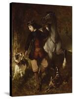 The Young Horseman-Alfred De Dreux-Stretched Canvas