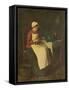 The Young Housewife (Oil on Canvas)-Francois Bonvin-Framed Stretched Canvas