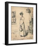 'The Young Housewife Study', c1878-William Quiller Orchardson-Framed Giclee Print