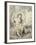 The Young John the Baptist with the Lamb in a Rocky Landscape-Bartolome Esteban Murillo-Framed Giclee Print