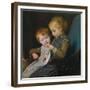 The Young Knitters-Albert Anker-Framed Giclee Print