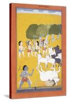 The Young Krishna Kills the Demon Vatsasura-null-Stretched Canvas