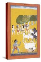 The Young Krishna Kills the Demon Vatsasura-null-Stretched Canvas