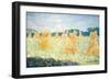 The Young Ladies of Giverny, Sun Effect, 1894-Claude Monet-Framed Giclee Print