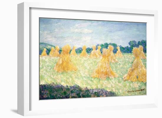 The Young Ladies of Giverny, Sun Effect, 1894-Claude Monet-Framed Giclee Print