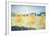 The Young Ladies of Giverny, Sun Effect, 1894-Claude Monet-Framed Giclee Print