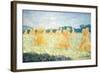 The Young Ladies of Giverny, Sun Effect, 1894-Claude Monet-Framed Giclee Print