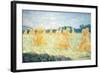 The Young Ladies of Giverny, Sun Effect, 1894-Claude Monet-Framed Giclee Print