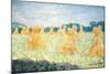 The Young Ladies of Giverny, Sun Effect, 1894-Claude Monet-Mounted Giclee Print