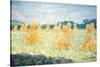 The Young Ladies of Giverny, Sun Effect, 1894-Claude Monet-Stretched Canvas