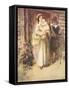 The Young Lady Stood Fuuly Revealed-Hugh Thomson-Framed Stretched Canvas