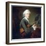 The Young Man in the Violin, circa 1738. Portrait of Charles Theodose Godefroy. Oil on Canvas by Je-Jean-Baptiste Simeon Chardin-Framed Giclee Print