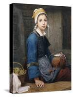 The Young Milk Maid-Deschanger, after Hublin O.-Stretched Canvas