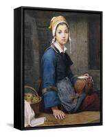 The Young Milk Maid-Deschanger, after Hublin O.-Framed Stretched Canvas