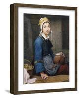 The Young Milk Maid-Deschanger, after Hublin O.-Framed Giclee Print