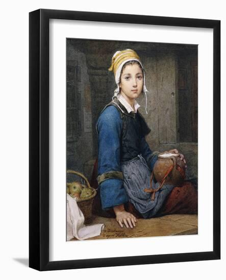The Young Milk Maid-Deschanger, after Hublin O.-Framed Giclee Print