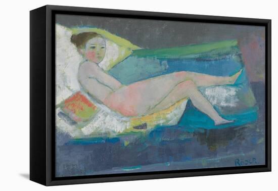 The Young Model-Endre Roder-Framed Stretched Canvas