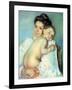 The Young Mother-Mary Cassatt-Framed Giclee Print