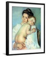 The Young Mother-Mary Cassatt-Framed Giclee Print