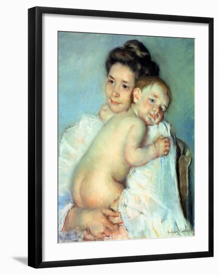 The Young Mother-Mary Cassatt-Framed Giclee Print