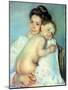 The Young Mother-Mary Cassatt-Mounted Giclee Print