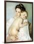 The Young Mother-Mary Cassatt-Framed Giclee Print