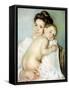 The Young Mother-Mary Cassatt-Framed Stretched Canvas