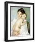 The Young Mother-Mary Cassatt-Framed Giclee Print