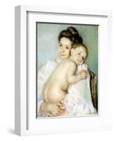 The Young Mother-Mary Cassatt-Framed Giclee Print