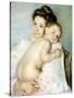 The Young Mother-Mary Cassatt-Stretched Canvas