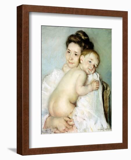 The Young Mother-Mary Cassatt-Framed Giclee Print