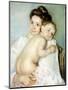 The Young Mother-Mary Cassatt-Mounted Giclee Print