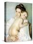 The Young Mother-Mary Cassatt-Stretched Canvas