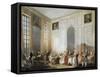 The Young Mozart at the Clavichord at the House of Prince Conti-Michel Barthélémy Ollivier-Framed Stretched Canvas