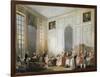 The Young Mozart at the Clavichord at the House of Prince Conti-Michel Barthélémy Ollivier-Framed Art Print