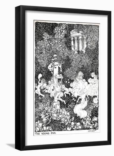 The Young Pan - Stage One, C1920-W Heath Robinson-Framed Giclee Print