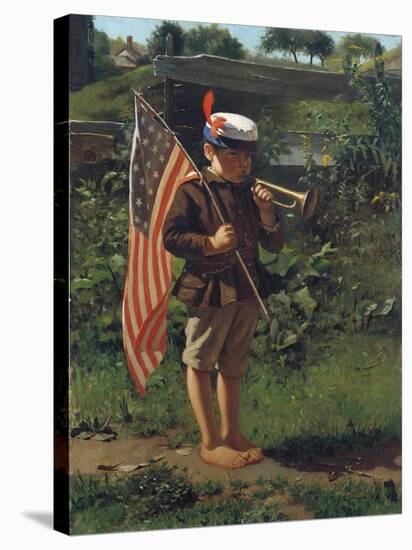 The Young Patriot-John George Brown-Stretched Canvas