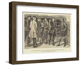 The Young Pretender and the Highland Chiefs on Board the "Doutelle"-J.M.L. Ralston-Framed Giclee Print