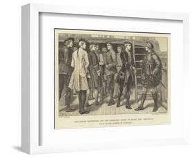 The Young Pretender and the Highland Chiefs on Board the "Doutelle"-J.M.L. Ralston-Framed Giclee Print