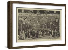 The Young Princes on their Cruise, Illuminations at Singapore-null-Framed Giclee Print