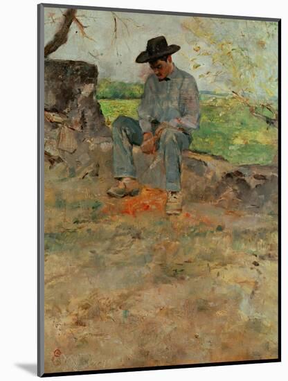 The Young Routy, a Farmboy Who Worked at the Family's Estate in Celeyran, 1883-Henri de Toulouse-Lautrec-Mounted Giclee Print