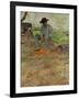 The Young Routy, a Farmboy Who Worked at the Family's Estate in Celeyran, 1883-Henri de Toulouse-Lautrec-Framed Giclee Print