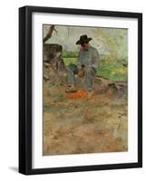 The Young Routy, a Farmboy Who Worked at the Family's Estate in Celeyran, 1883-Henri de Toulouse-Lautrec-Framed Giclee Print